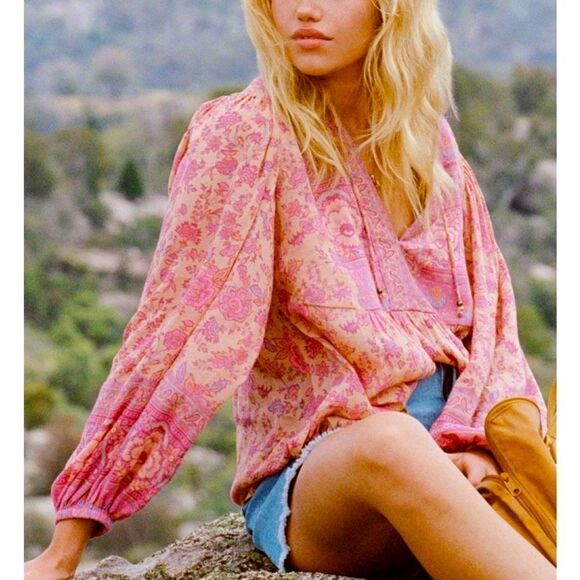 Spell & the Gypsy Folk Song Blouse Blossom Small Revolve - Picture 15 of 15